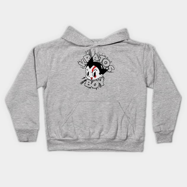 kratos boy Kids Hoodie by small alley co